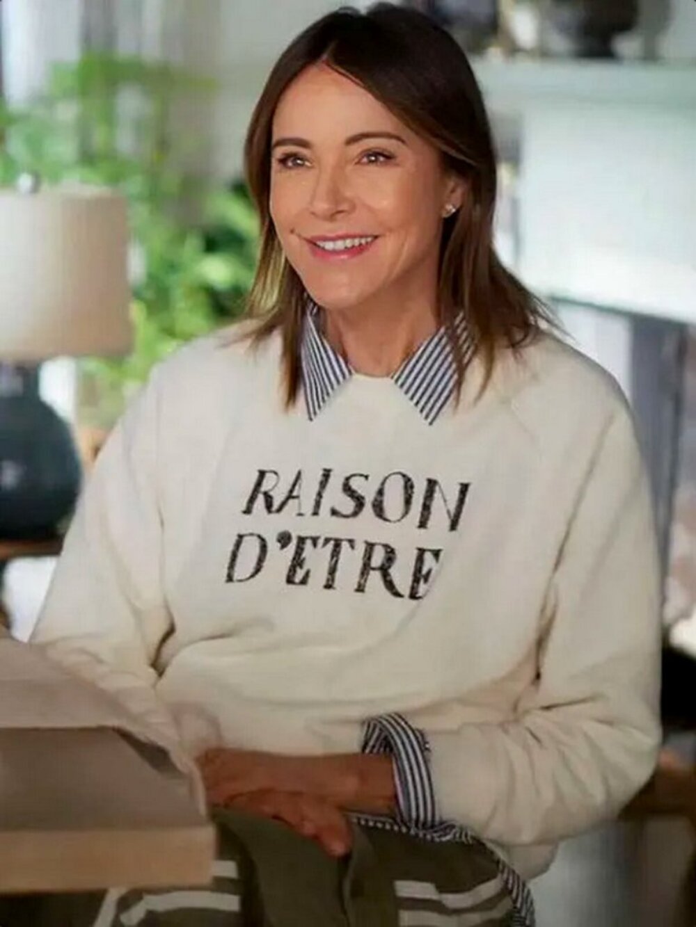 Raison d'etre Liz form Shrinking Christa Miller crewneck sweatshirt White